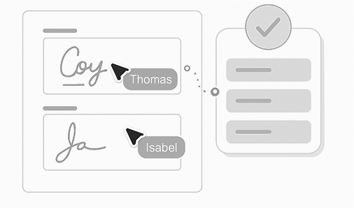 Built-in E-signatures